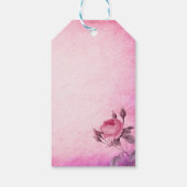 Valentijnsdag Roos Cadeaulabel (Achterkant)