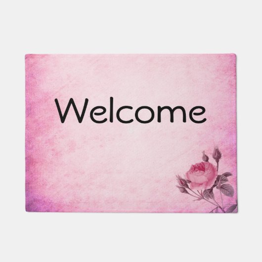 Valentijnsdag Roos Deurmat (Voorkant)
