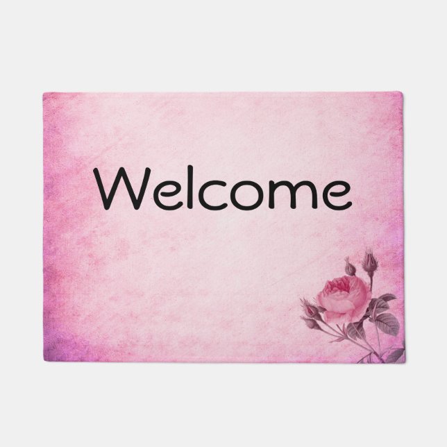 Valentijnsdag Roos Deurmat (Voorkant)