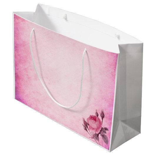 Valentijnsdag Roos Groot Cadeauzakje (Achterkant Gekanteld)