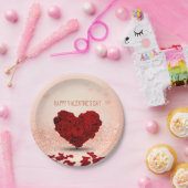 Valentijnsdag Roos Heart Bouquet - Bord papier (Feest)