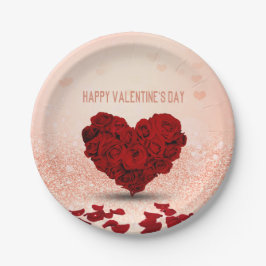 Valentijnsdag Roos Heart Bouquet - Bord papier