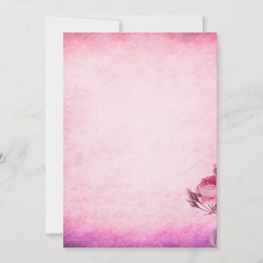 Valentijnsdag Roos Kaart (Achterkant)