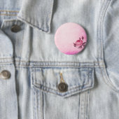 Valentijnsdag Roos Ronde Button 5,7 Cm (In situ)