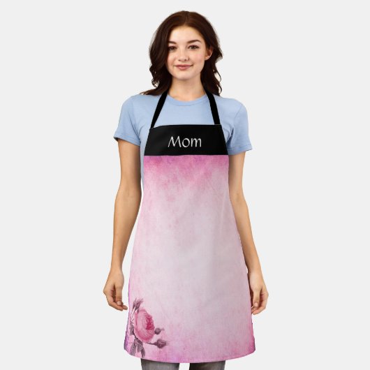 Valentijnsdag Roos Schort (Gedragen)