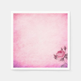 Valentijnsdag Roos Servet