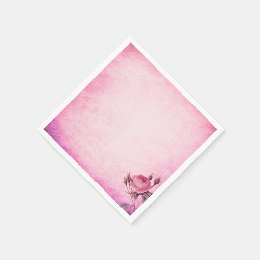 Valentijnsdag Roos Servet (Hoek)