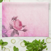 Valentijnsdag Roos Theedoek (Gevouwen)