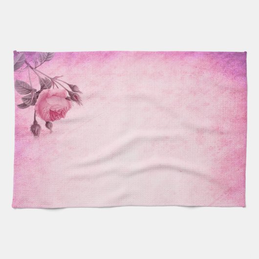 Valentijnsdag Roos Theedoek (Horizontaal)