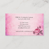 Valentijnsdag Roos Visitekaartje (Achterkant)