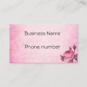 Valentijnsdag Roos Visitekaartje (Voorkant)