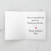 Valentijnsdag Roos Wenskaart Feestdagen Kaart (Binnen)