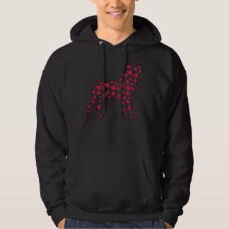 Valentijnsdag Rottweiler Hearts Hoodie