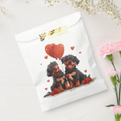 Valentijnsdag Rottweiler Honden Bedankzakje (Gezegeld)