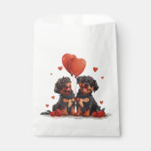 Valentijnsdag Rottweiler Honden Bedankzakje (Voorkant)