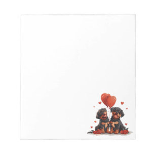Valentijnsdag Rottweiler Honden Notitieblok
