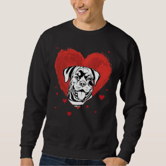 Valentijnsdag Rottweiler Love Heart Trui