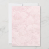 Valentijnsdag Roze Baby Meisje Douche Kaart (Achterkant)