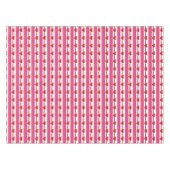 Valentijnsdag Roze en Witte Hartjes Tafelkleed (Voorkant (Horizontaal))