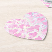 Valentijnsdag roze harten achtergrond-38923 kartonnen onderzetters (Gekanteld)