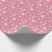 Valentijnsdag Roze Harten Cadeaupapier (Hoek)