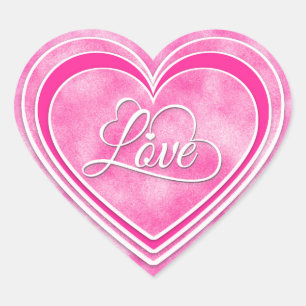 Valentijnsdag - Roze Harten Liefde WA Hart Sticker