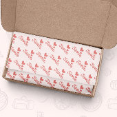 Valentijnsdag roze harten patroon tissuepapier