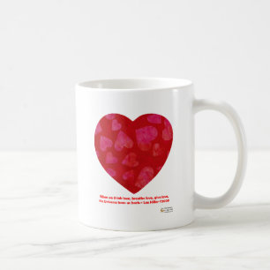 Valentijnsdag Roze harten Rood cadeautje Koffiemok
