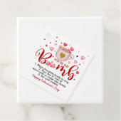 Valentijnsdag Roze Hot Chocolate Bomb Labels (In situ)