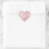 Valentijnsdag Roze Nep Glitter Bedankt Sticker (Tas)