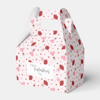 Valentijnsdag Roze & Rode Hart Lollipop Suckers Bedankdoosjes