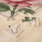 Valentijnsdag Roze Rozen Chocoladerepen Legpuzzel (Zijkant)