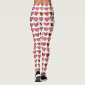 Valentijnsdag roze suikerriet Leggings (Achterkant)