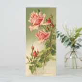 Valentijnsdag Roze Victoriaans Roos van de tuin (Staand voorkant)