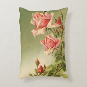  Valentijnsdag Roze Victoriaans Roos van de tuin Accent Kussen