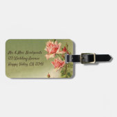  Valentijnsdag Roze Victoriaans Roos van de tuin Bagagelabel (Voorkant horizontaal)