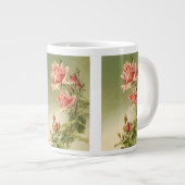  Valentijnsdag Roze Victoriaans Roos van de tuin Grote Koffiekop (Voorkant rechts)