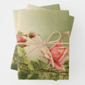  Valentijnsdag Roze Victoriaans Roos van de tuin Inpakpapier Vel (In situ)