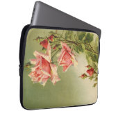  Valentijnsdag Roze Victoriaans Roos van de tuin Laptop Sleeve (Voorkant Rechts)