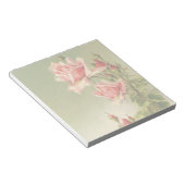 Valentijnsdag Roze Victoriaans Roos van de tuin Notitieblok (Schuin)