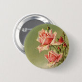 Valentijnsdag Roze Victoriaans Roos van de tuin Ronde Button 5,7 Cm (Voorkant /achterkant)