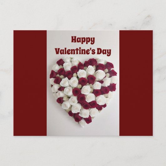 Valentijnsdag Rozen Briefkaart (Voorkant)