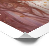 Valentijnsdag Rozen Harten Vrouw Art Deco Poster (Hoek)