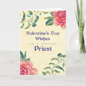 Valentijnsdag Rozen op geel Feestdagen Kaart (Voorkant)