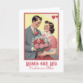 Valentijnsdag Rozen zijn rood Kaart (Voorkant)