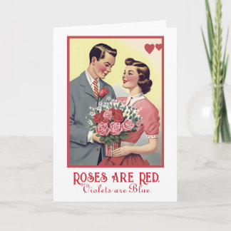 Valentijnsdag  Rozen zijn rood Kaart
