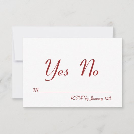 Valentijnsdag RSVP Kaart (Voorkant)