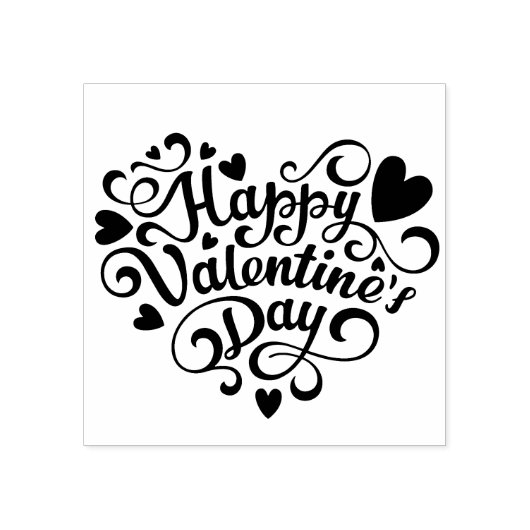 Valentijnsdag Rubber Stempel (Afrduk)