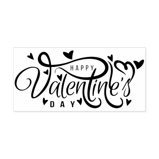 Valentijnsdag Rubberstempel (Afrduk)