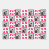 Valentijnsdag Rustic Love Xoxo Photo Gift Inpakpapier Vel (Voorkant 2)